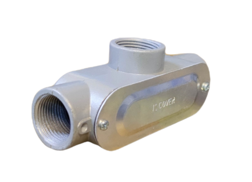 T Conduit Tee Conduit 1 inch with durable metal build for electrical circuit connections