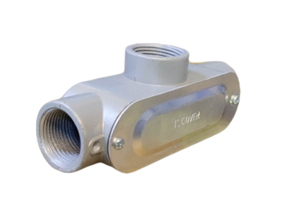 T Conduit Tee Conduit 1 inch with durable metal build for electrical circuit connections