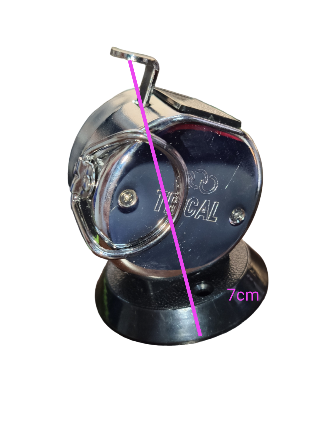 Tactical Counter 4 Digits gameplay accessory with clear casing and suction base measuring 7cm