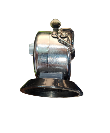 Silver metal Tactical Counter 4 Digits gameplay accessory with reset button and clamp attachment