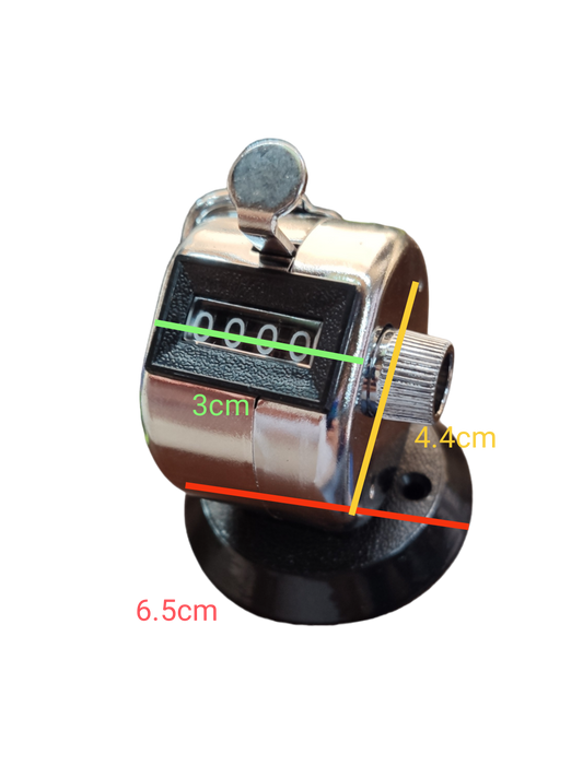 Compact Tactical Counter 4 Digits with metal body and thumb lever for gameplay accessories