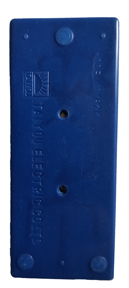 Taiyou blue power strip with 3 Gang Flat pin Outlet design for multiple electronic connections