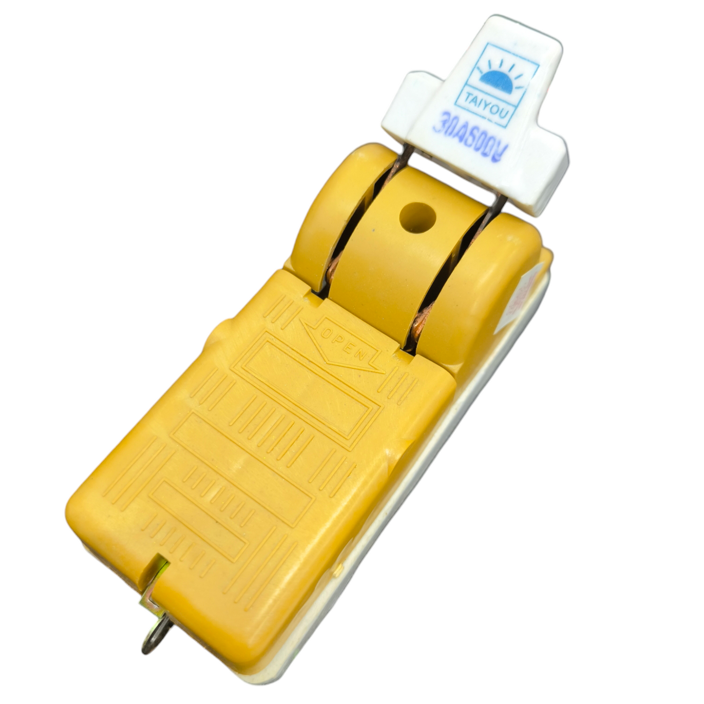 Taiyou 30A Knife Switch Single Throw Single Phase yellow and white electrical switch component