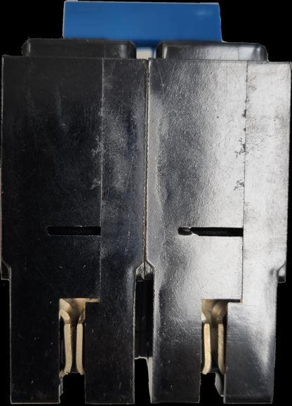 Taiyou 40A 2 Pole Circuit Breaker Plug-in Type black electrical component with blue handle