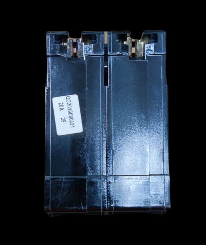 Taiyou Circuit Breaker 20A 2 Pole Plug-in electrical component in black for circuit protection