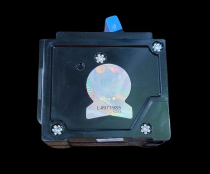 Taiyou Circuit Breaker 20A 2 Pole Plug-in black electrical component with blue switch