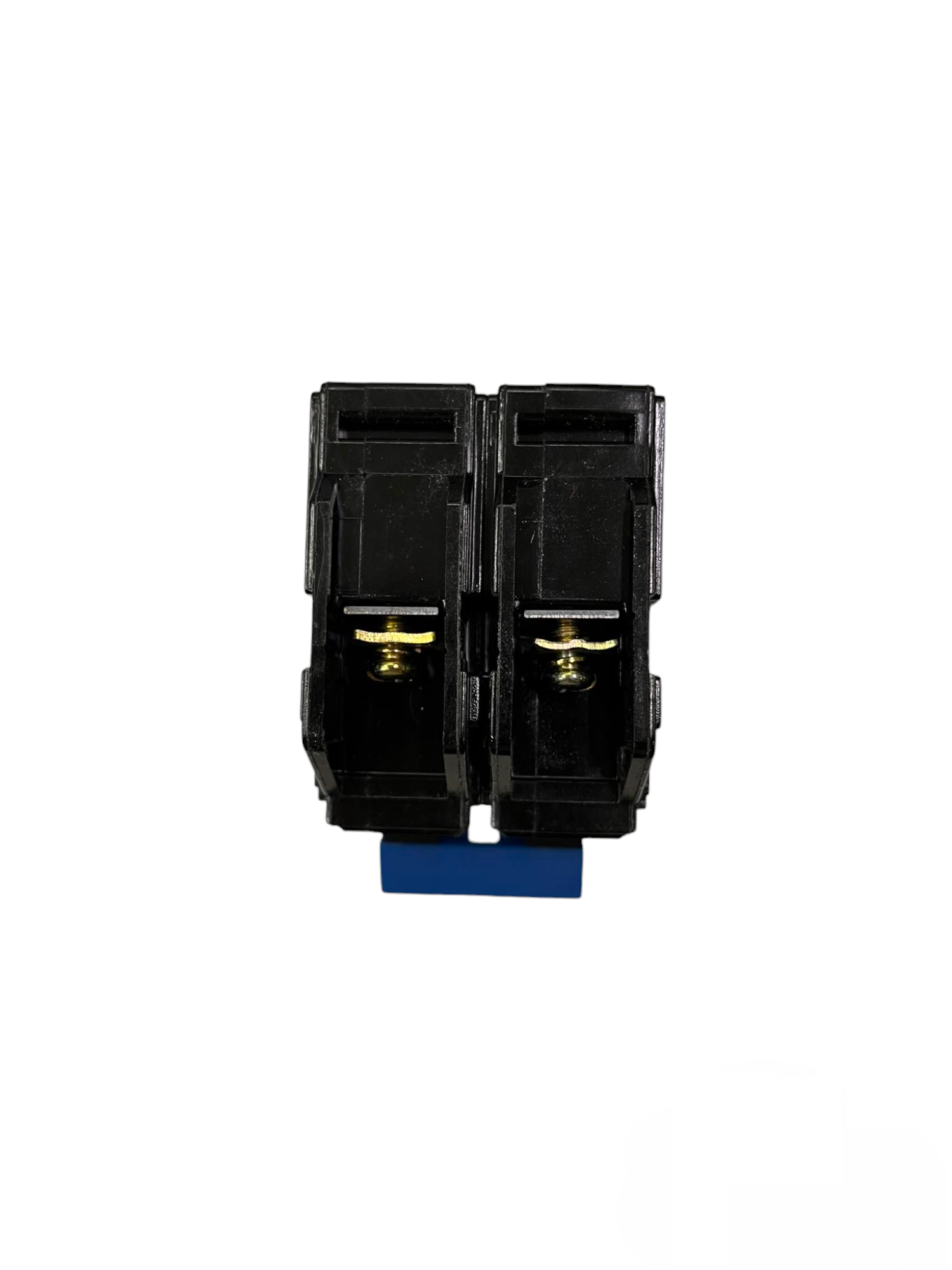 Taiyou 50A 2 Pole Circuit Breaker Bolt on 10 KAIC black electrical component with gold screws