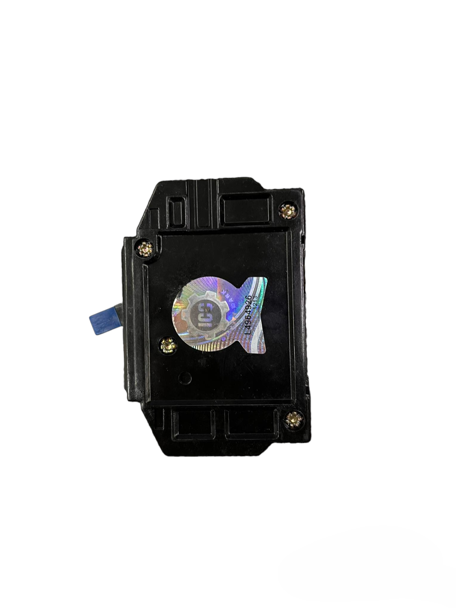 Taiyou 30A 2 Pole Circuit Breaker Bolt on in black with blue toggle switch for electrical protection