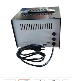 Techno 1000W automatic voltage regulator 220V with power input connection and ventilation slots