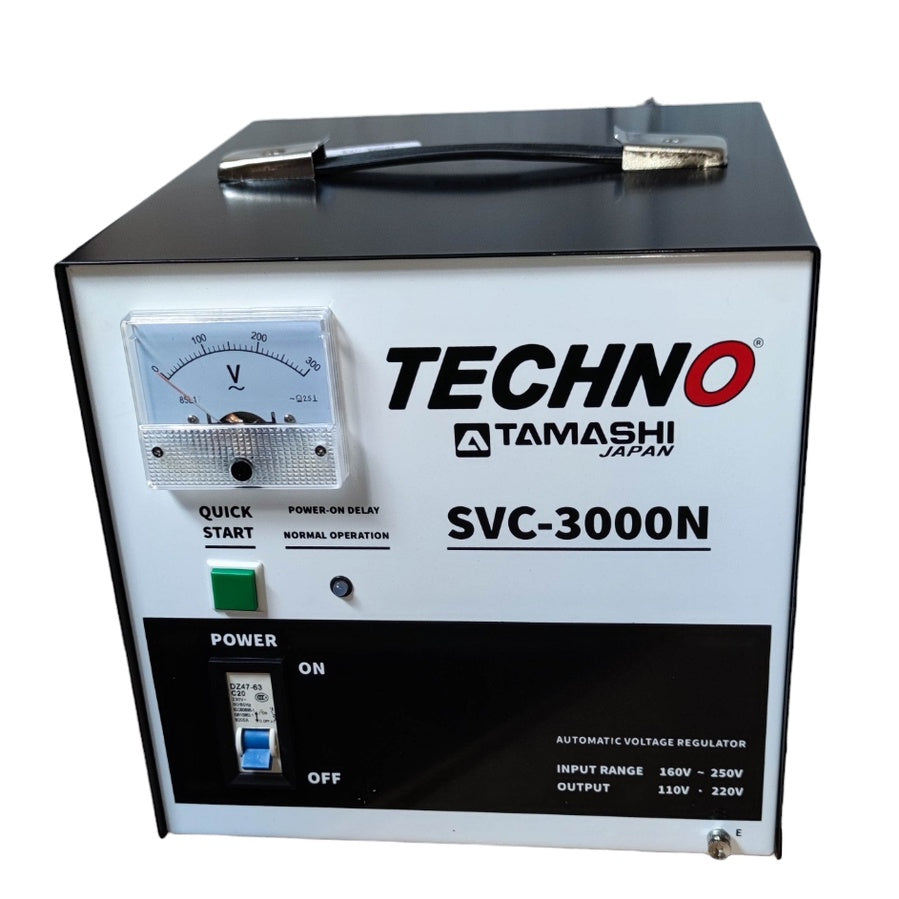 Techno SVC-3000N 3000W automatic voltage regulator for stable voltage output and equipment protection