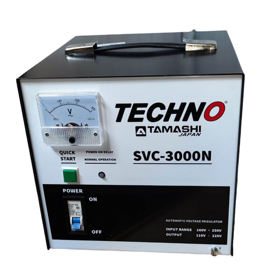 Techno SVC-3000N 3000W automatic voltage regulator for stable voltage output and equipment protection