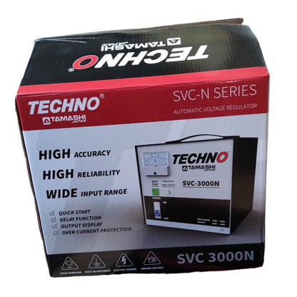 Techno SVC-3000N 3000W automatic voltage regulator with high accuracy and reliability