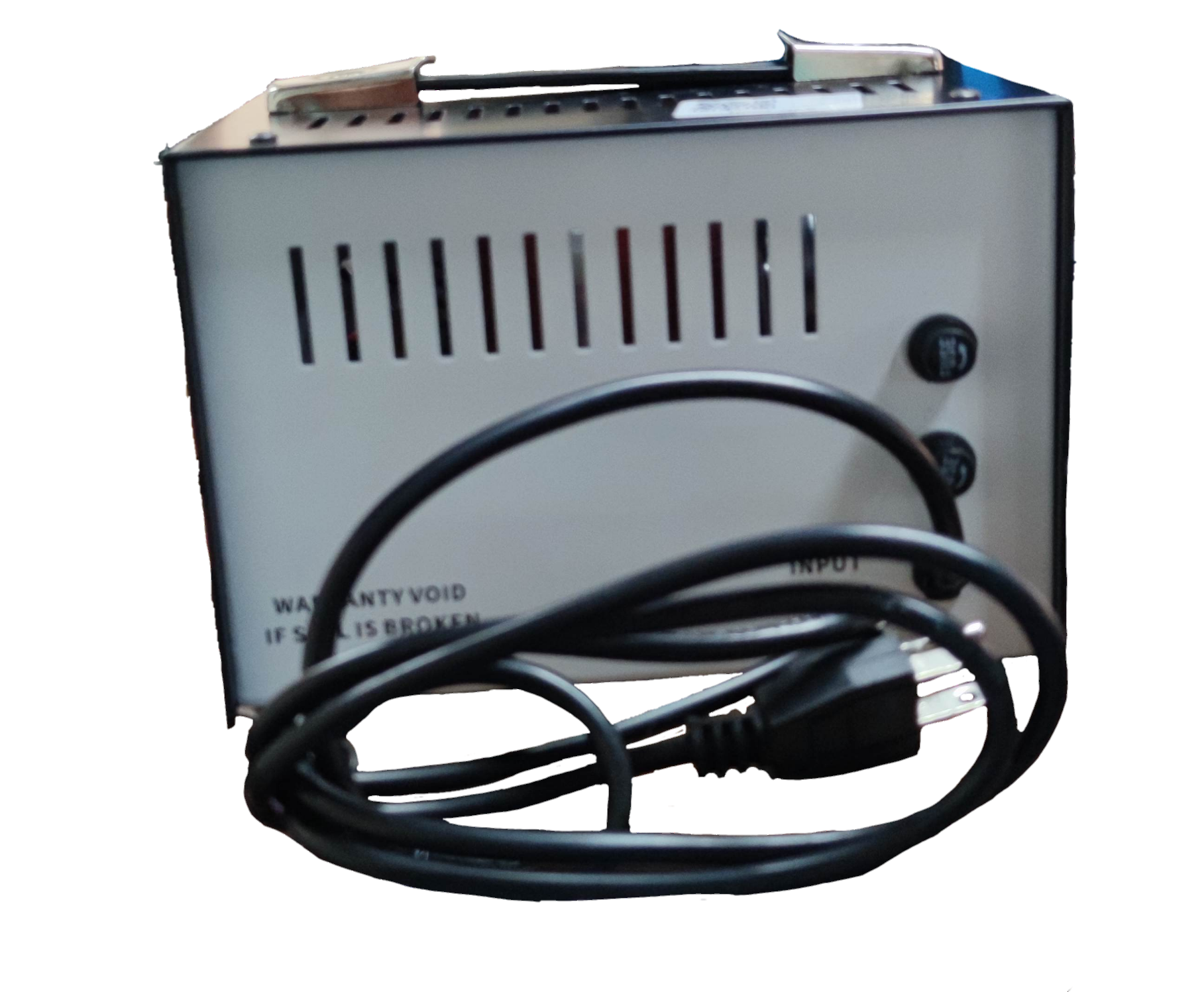 Techno 500W automatic voltage regulator with durable design and power input connection