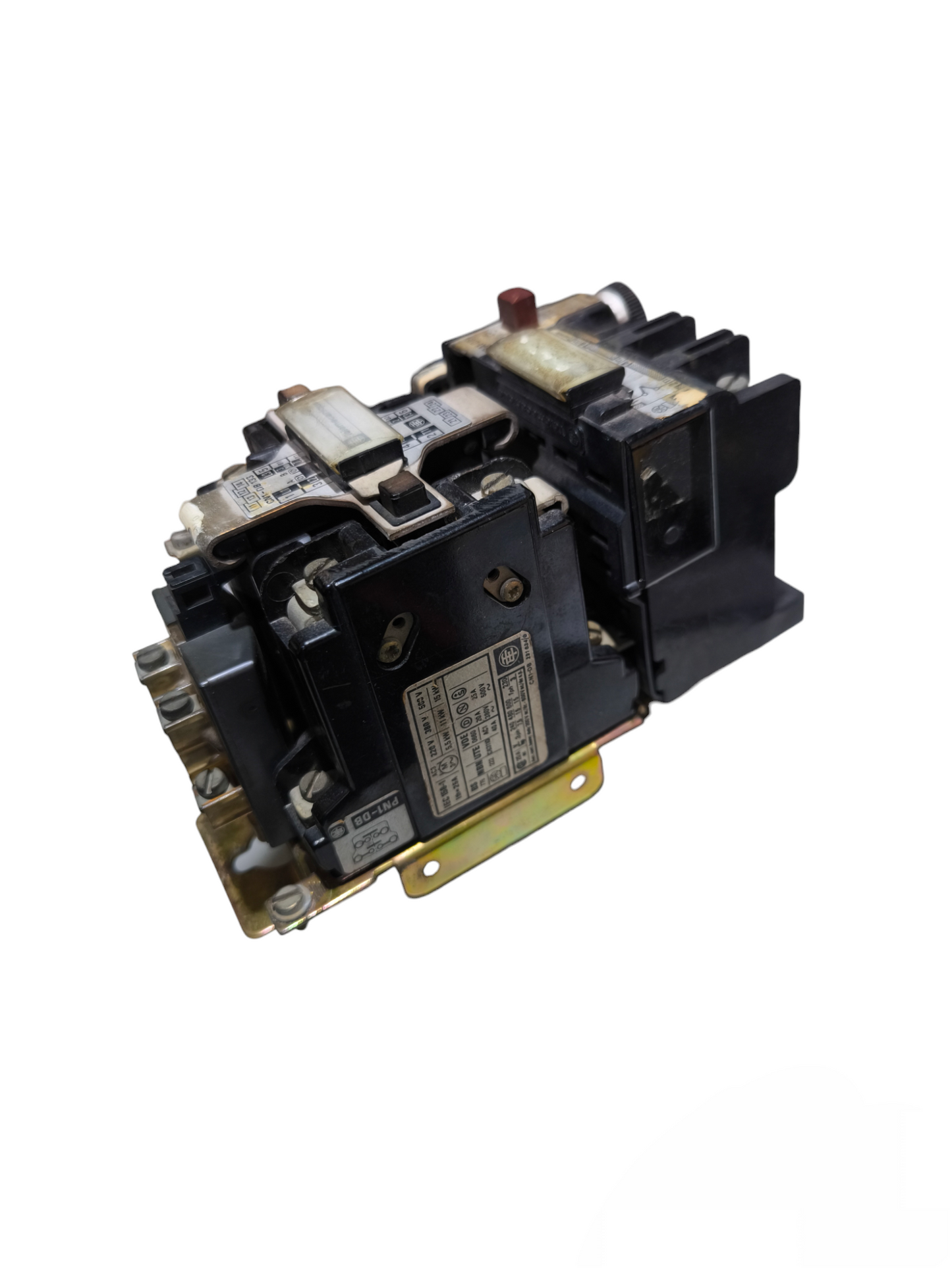 Telemecanique Magnetic Contactor black electrical component with metal base and technical label