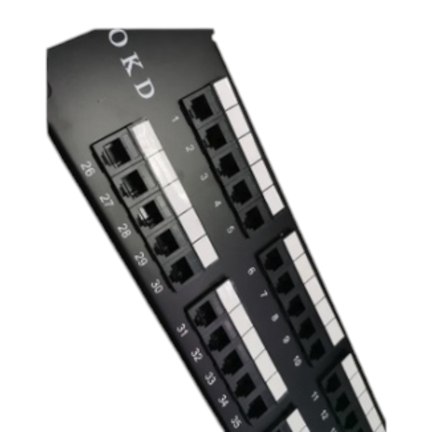 AMP Telephone Patch Panel RJ11 50 Port with Multiple Network Connections for Easy Wiring