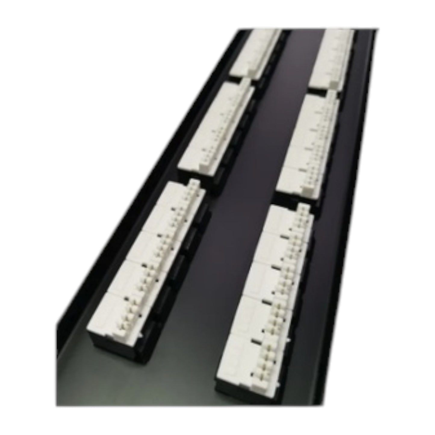 AMP Telephone Patch Panel RJ11 50 Port with multiple connection points for organized cable management