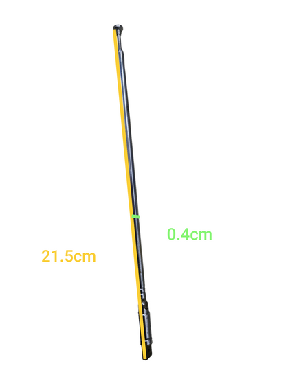 Telescopic Antenna for Analog TV with adjustable metal rods for improved signal reception