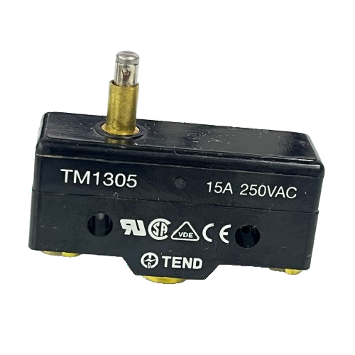 Black Tend limit switch with plunger and screw terminals Limit Switch 15A 250VAC TM1305. for industrial control