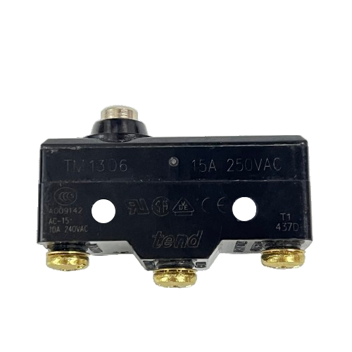 Tend Limit Switch 15A 250VAC TM1306 black snap action switch with three brass terminals for machinery
