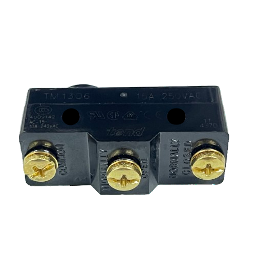 Tend Limit Switch 15A 250VAC TM1306 black housing with three brass screw terminals