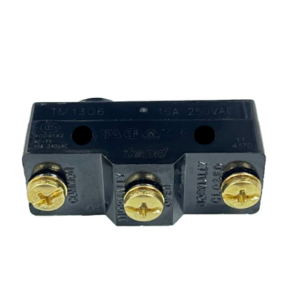 Tend Limit Switch 15A 250VAC TM1306 black housing with three brass screw terminals
