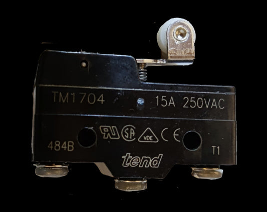 Limit Switch 15A 250VAC TM1704 by Tend black electrical power switch component
