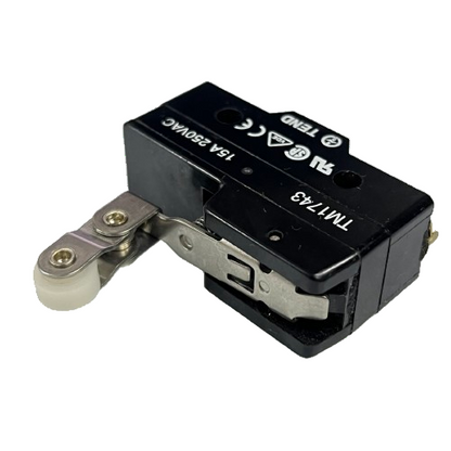 TEND Limit Switch 15A 250VAC black roller lever limit switch with metal arm and white wheel