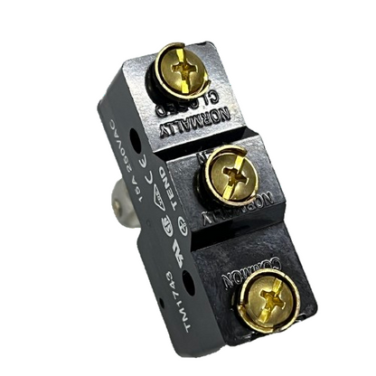 TEND Limit Switch 15A 250VAC black rectangular limit switch with three brass screw terminals by Tend