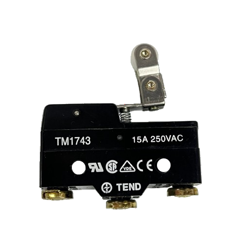 TEND Limit Switch 15A 250VAC black TM1743 roller lever micro switch with three brass terminals