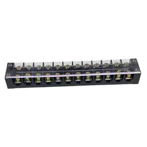 Grippes 60A terminal block 600V with 15 connection points for secure electrical wiring