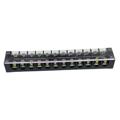 Grippes 60A terminal block 600V with 15 connection points for secure electrical wiring
