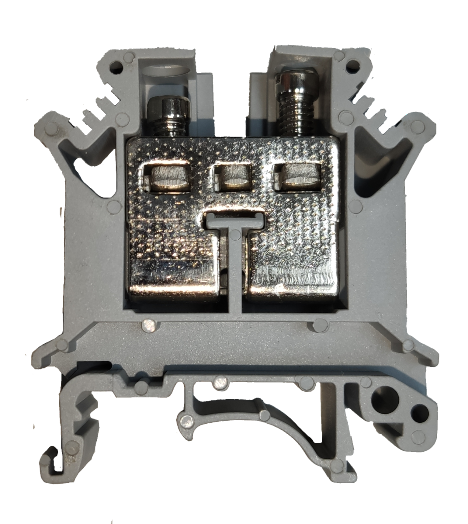 Grippes Electrical Terminal Block DIN Rail Type 16mm with metal connectors for secure wiring