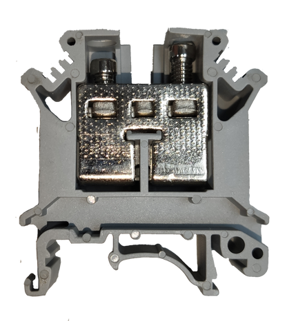 Grippes Electrical Terminal Block DIN Rail Type 16mm with metal connectors for secure wiring