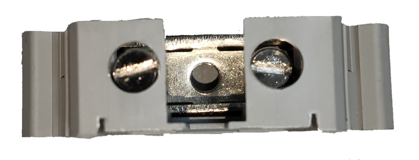 Grippes Terminal Block DIN Rail Type 16mm electrical circuitry component with metal screws