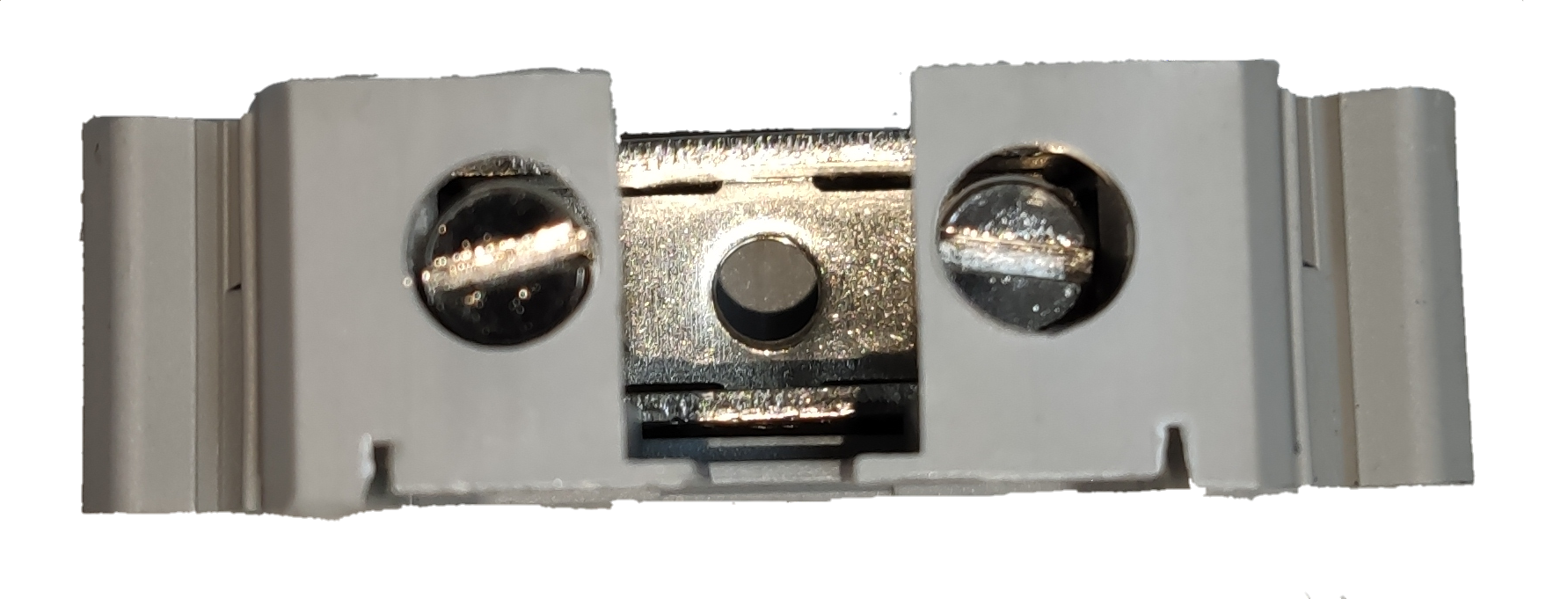 Grippes Terminal Block DIN Rail Type 16mm electrical circuitry component with metal screws