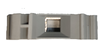 Grippes Terminal Block DIN Rail Type 16mm electrical circuitry part with grey plastic housing