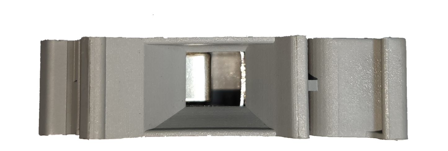 Grippes Terminal Block DIN Rail Type 16mm gray electrical circuitry component for secure wiring