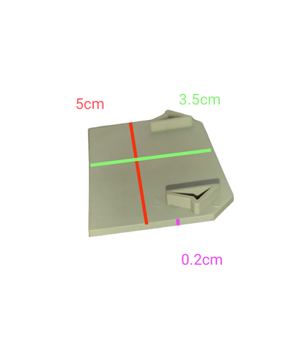 Grippes Terminal Block End Cover 35mm electrical circuitry part with white plastic construction