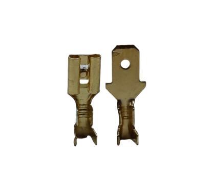 Gold Terminal Lugs Connector Type Male and Female suitable for reliable electrical connections
