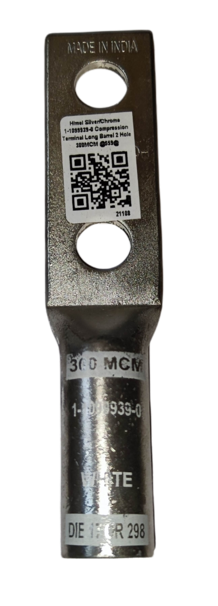 Utilux Terminal Lugs Long Barrel 2 Holes 300MCM electrical circuitry part made in India