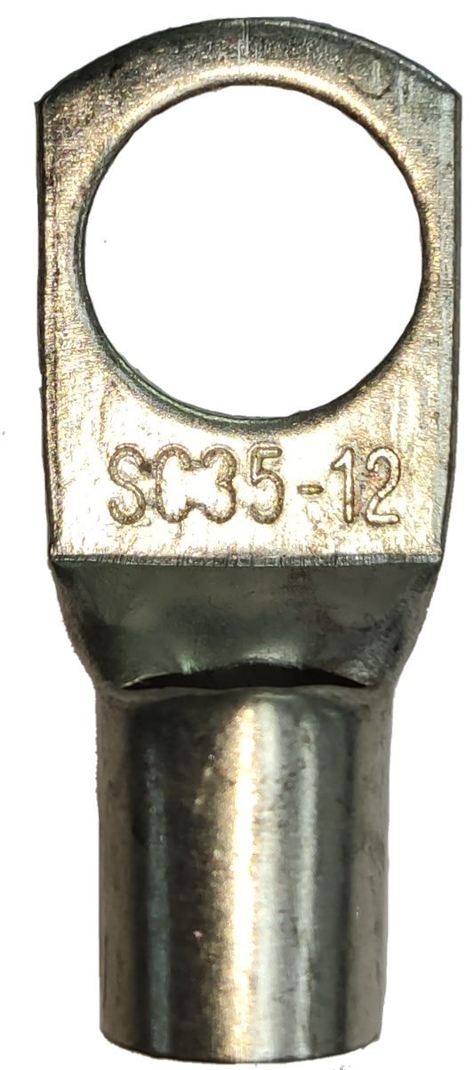 Local Terminal Lugs Ring Type for 35mm electrical circuitry part with metallic finish