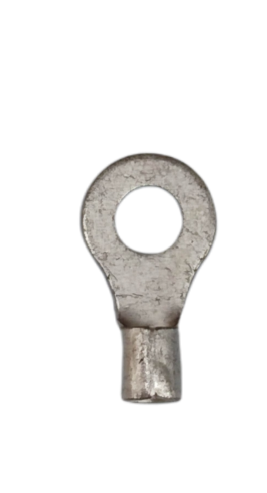 Terminal Lugs Ring Type Without Insulation in Silver Metal for Electrical Connections