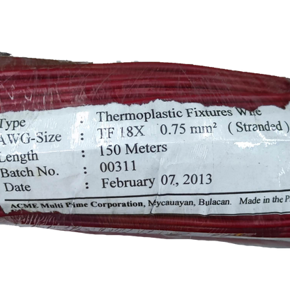 Roll of ACME & MARTON TF Wire 18 0.75mm Stranded thermoplastic wire with 150 meters length