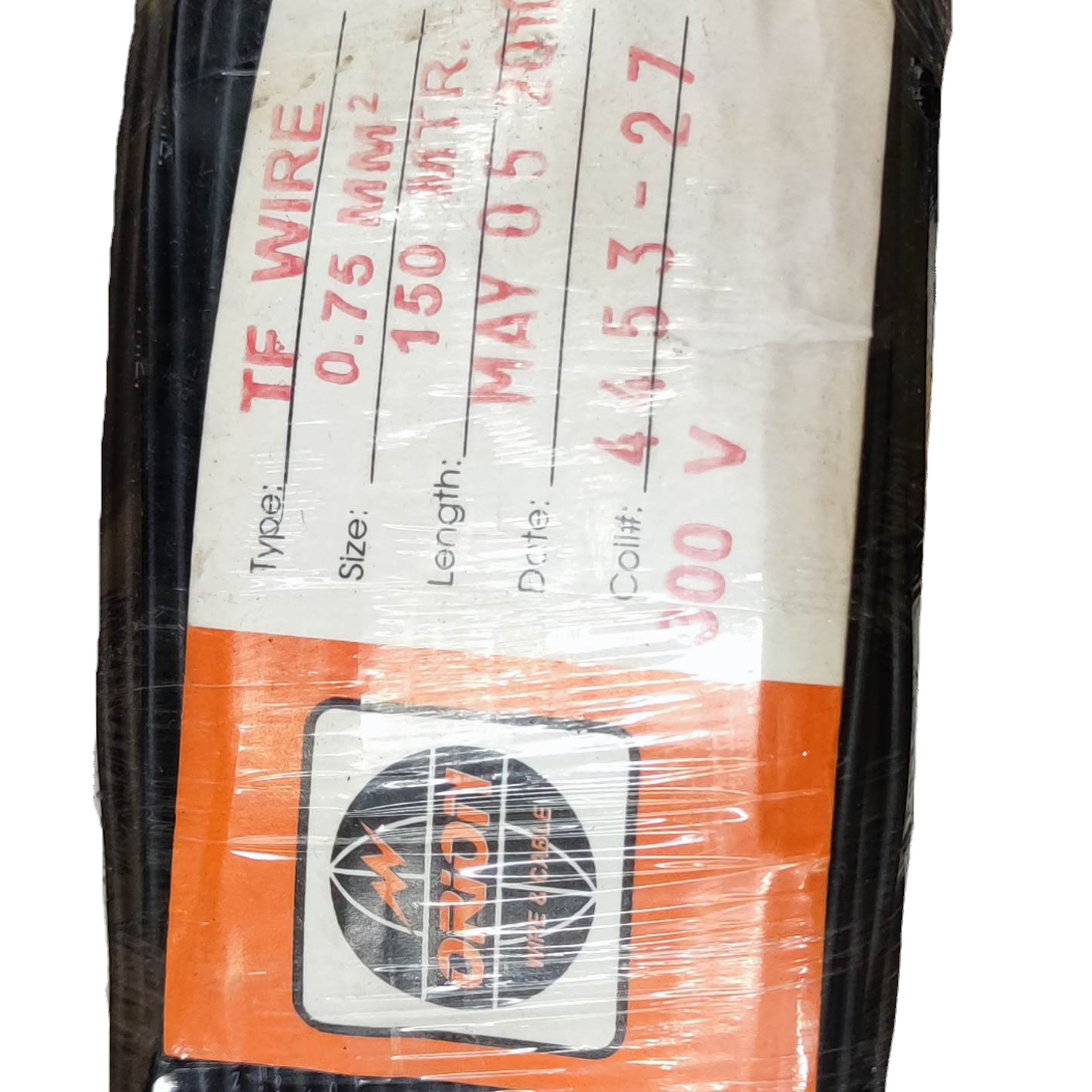 ACME & MARTON TF Wire 18 0.75mm Stranded black electrical wire pack with label