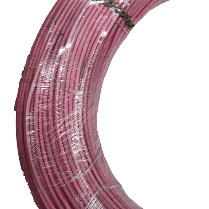 Coiled ACME & MARTON TF Wire 18 0.75mm Stranded in pink insulation for electrical wiring