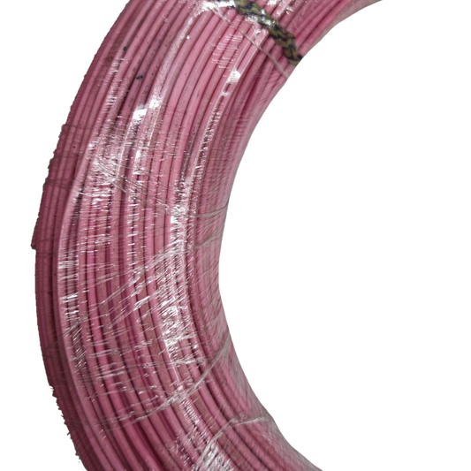 Coiled ACME & MARTON TF Wire 18 0.75mm Stranded in pink insulation for electrical wiring