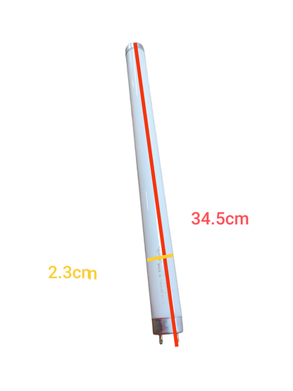TFC 10W Fluorescent Tube Daylight T8 with a length of 34.5cm and diameter of 2.3cm for bright lighting