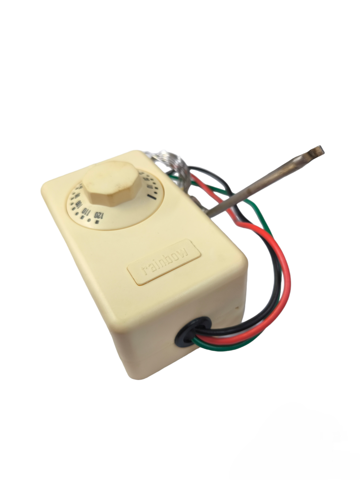 Thermostat Surface Type 0-120 Degrees with adjustable dial and connecting wires from China