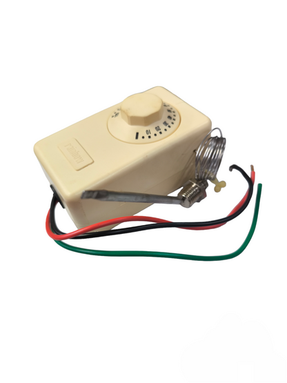 Thermostat Surface Type 0-120 Degrees with dial and wiring for temperature control in power points and switches