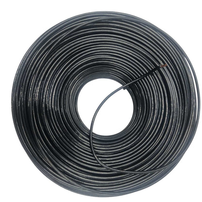 Omega THHN 12 AWG black wire 150 meters rolled for durable electrical connections